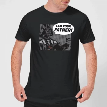 Star Wars Darth Vader I Am Your Father Mens T-Shirt - Black - 5XL