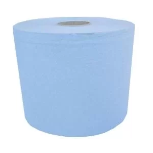 Maxima Centrefeed Roll 3-Ply 180mmx130m Blue Ref 1105186 Pack 6 139217