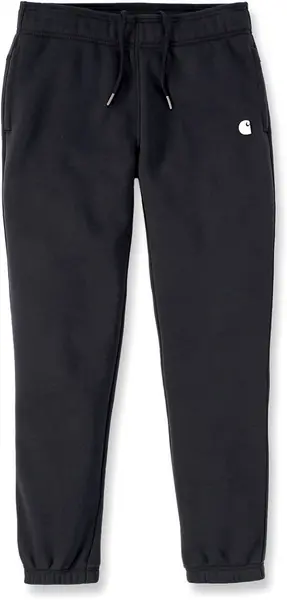 Carhartt Relaxed Fit Fleece Ladies Sweatpants, black, Size L for Women