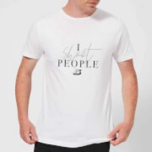 I Shoot People T-Shirt - White - 5XL