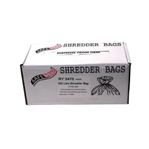 Robinson Young Safewrap Shredder Bags 200 Litre Pack of 50