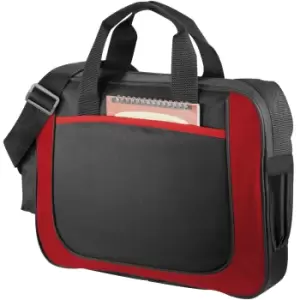 Bullet The Dolphin Business Briefcase (Pack Of 2) (39 x 7 x 30cm) (Solid Black/Red)