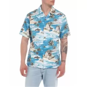 Replay Hawaiian Shirt S32 - Multi