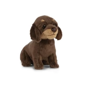 Living Nature Soft Toy - Plush Sausage Dog Dachshund Puppy (16cm)