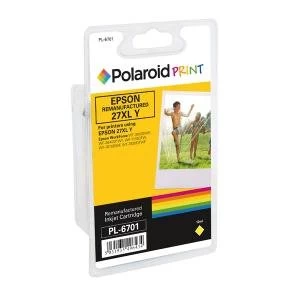 Polaroid Epson 27XL Remanufactured Inkjet Cartridge Yellow