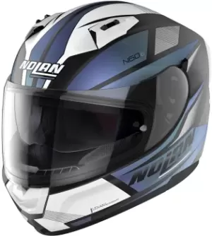 Nolan N60-6 Downshift Helmet, black-blue, Size S, black-blue, Size S