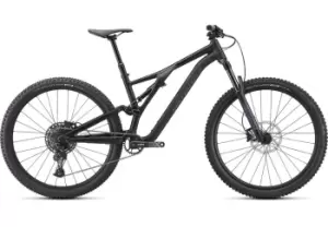 2022 Specialized Stumpjumper Alloy Full Suspension Mountain Bike in Satin Black and Smoke