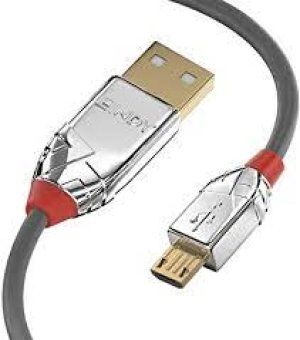 1.8m Value USB 2.0 A to B Grey Cable