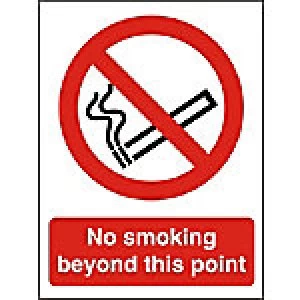 Prohibition Sign No Smoking Plastic 21 x 29.7 cm