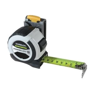 Komelon PowerBlade II Pocket Tape 8m/26ft (Width 27mm) with Clip