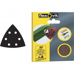 Flexovit Delta Sanding Sheets Fine Pack of 6
