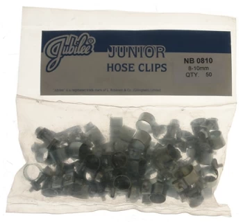 Junior Clips M/S 8-10mm - Pack of 50 NB0810 JUBILEE