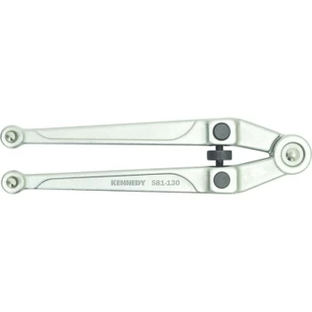 Adjustable Pin Spanner, Steel, 255MM Length, 20-100MM Jaw Capacity - Kennedy