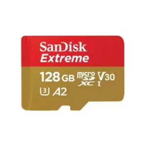 SanDisk Extreme 128GB MicroSDXC UHS-I Class 10