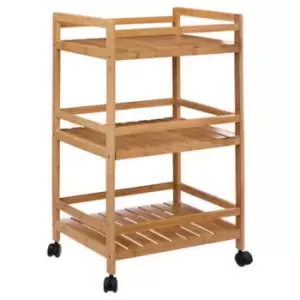 5Five Square Bamboo Kitchen Trolley