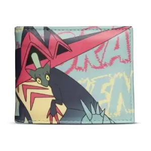 Pokemon Dragapult #887 All-over Print Bi-fold Wallet, Male, Green...