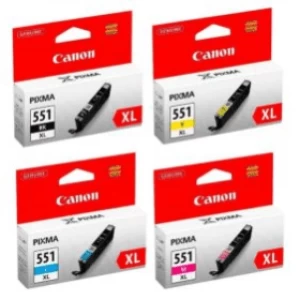 Canon CLI551XL Black and Tri Colour Ink Cartridge