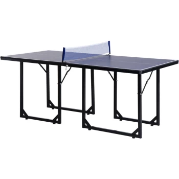 183cm Mini Tennis Table Folding Ping Pong Table with Net - Homcom