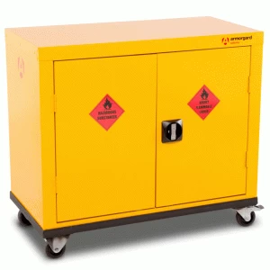 Armorgard Safestor Hazardous Materials Secure Mobile Storage Cabinet 900mm 465mm 810mm