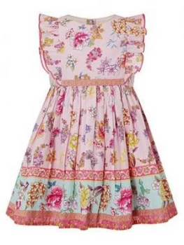 Monsoon Baby Girls S.E.W. Paisley Dress - Pink, Size 12-18 Months
