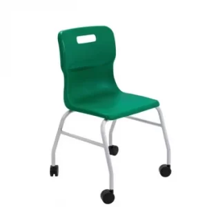 TC Office Titan Move 4 Leg Chair with Castors, Green