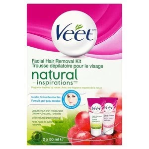 Veet Face Cream 2x 50ml Naturals