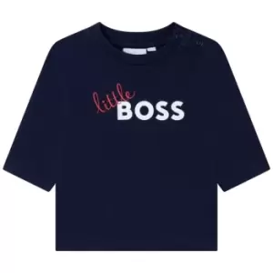 Boss Boss Long Sleeve Logo T-Shirt Infant Boys - Blue