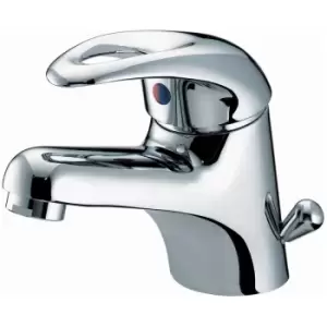 Java Mono Basin Mixer Tap with Side Action Pop Up Waste - Chrome Plated - Bristan
