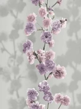 Sublime Icy Blossom Lilac Wallpaper