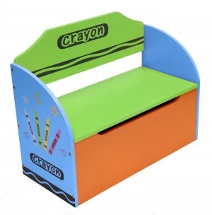 Kiddi Style Crayon Toy Box and Bench Blue