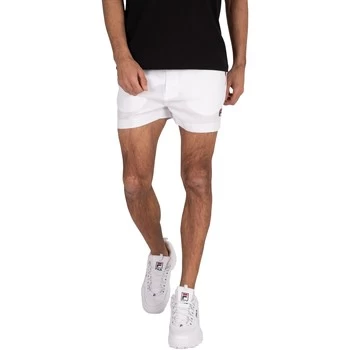 Fila Hightide Terry Pocket Stripe Sweatshorts mens Shorts in White - Sizes UK XL,UK XXL
