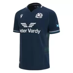 Macron Scotland Rugby Home 6 Nations Shirt 2023 2024 Adults - Blue