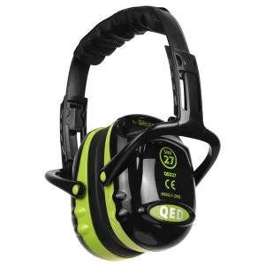 QED27 Ear Defender Folding BlackGreen Ref QED27 Up to 3 Day Leadtime
