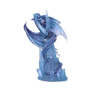 Crystal Custodian Blue Ice Dragon Figurine