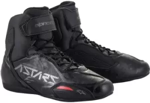 Alpinestars Faster-3 Gunmetal Motorcycle Shoes, black-grey, Size 40, black-grey, Size 40