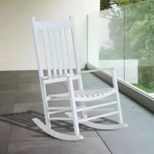 Alfresco Wooden Rocking Chair, white