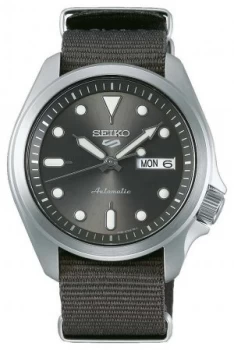 Seiko Mens 5 Sports Automatic Grey NATO SRPE61K1 Watch