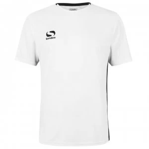 Sondico Fundamental Polyester Football Top Mens - White/Black