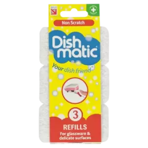 Dish Matic Dishmatic Non Scratch Refills 3 Pack - wilko