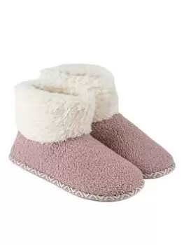 TOTES Memory Foam Bobble Boot - Pink, Size 4, Women