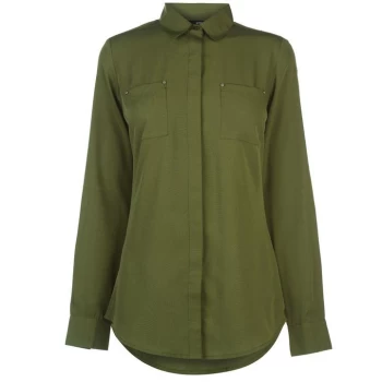 Golddigga Long Sleeve Shirt Ladies - Green