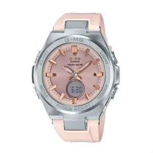 Casio Baby-G G-MS MSG-S200-4A Standard Anglog-Digital Watch - Silver/Pink