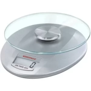 Soehnle KWD Roma silver Digital kitchen scales digital Weight range 5 kg Silver