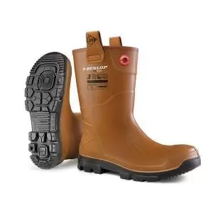 Dunlop Purofort Rigair Lined Brown Size 11 Boots NWT3206-11