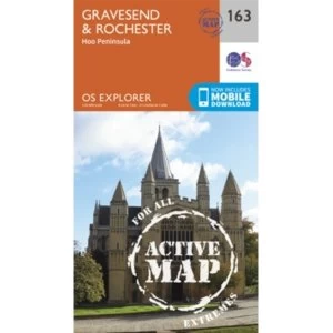 Gravesend and Rochester by Ordnance Survey (Sheet map, folded, 2015)