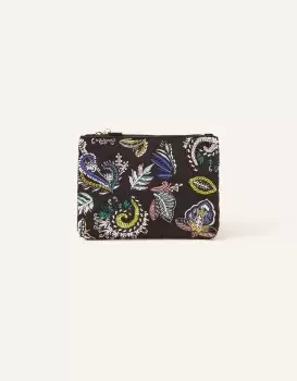 Accessorize Paisley Beaded Pouch