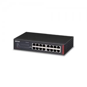 Buffalo BS-GU2016 network switch Unmanaged Gigabit Ethernet (10/100/1000) Black