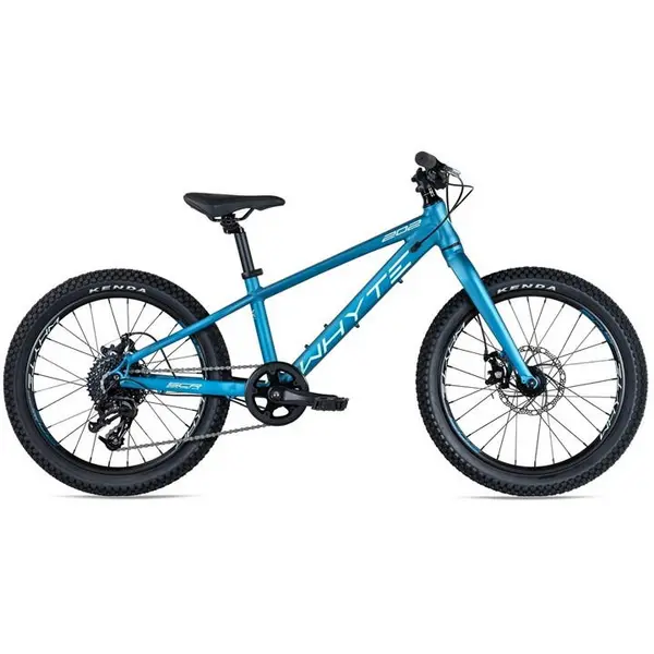 2022 Whyte 202 V1 Junior Hardtail Mountain Bike in Matt Diesel Mint and Light Blue
