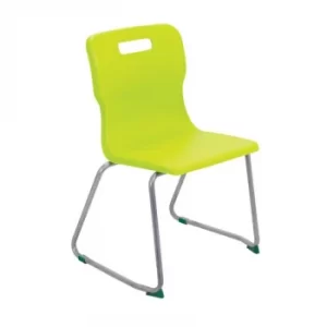 TC Office Titan Skid Base Chair Size 5, Lime