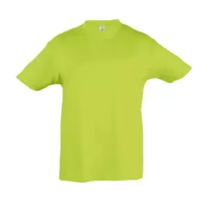 SOLS Kids Regent Short Sleeve T-Shirt (10yrs) (Apple Green)